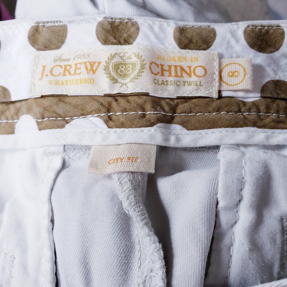 J. Crew City‎ Fit Tan Twill Chino Shorts Size 8 - Picture 3 of 7